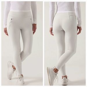 Athleta Peak Hybrid Fleece Tight size M in tan